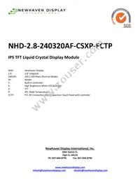 NHD-2.8-240320AF-CSXP-FCTP Cover