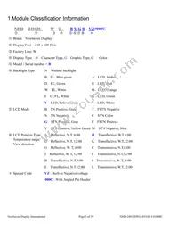 NHD-240128WG-BYGH-VZ#000C Datasheet Page 3