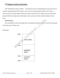 NHD-240128WG-BYGH-VZ#000C Datasheet Page 11