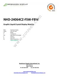 NHD-24064CZ-FSW-FBW Cover