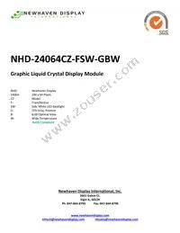 NHD-24064CZ-FSW-GBW Cover