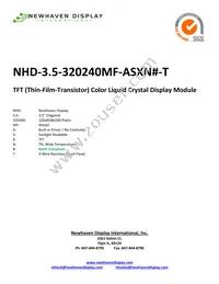 NHD-3.5-320240MF-ASXN#-T Datasheet Cover