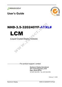 NHD-3.5-320240YF-ATXL# Datasheet Cover