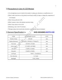 NHD-320240WG-BXFFH-VZ# Datasheet Page 4