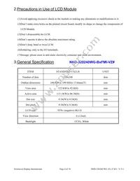 NHD-320240WG-BXFMI-VZ Datasheet Page 4