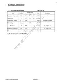 NHD-320240WG-BXFMI-VZ Datasheet Page 12