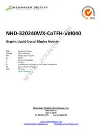 NHD-320240WX-COTFH-V#I040 Datasheet Cover