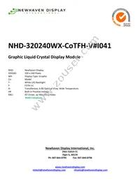 NHD-320240WX-COTFH-V#I041 Datasheet Cover