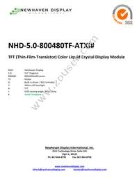 NHD-5.0-800480TF-ATXI# Datasheet Cover