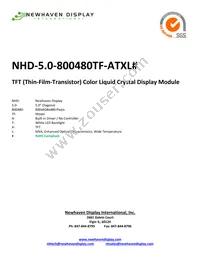 NHD-5.0-800480TF-ATXL# Datasheet Cover