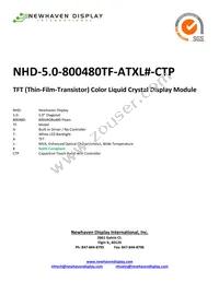 NHD-5.0-800480TF-ATXL#-CTP Cover
