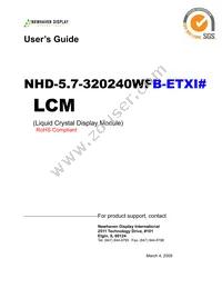 NHD-5.7-320240WF-ETXI# Datasheet Cover