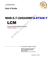 NHD-5.7-320240WF-ETXI#-T Datasheet Cover