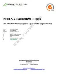 NHD-5.7-640480WF-CTXL# Datasheet Cover