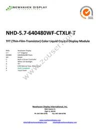 NHD-5.7-640480WF-CTXL #-T Cover