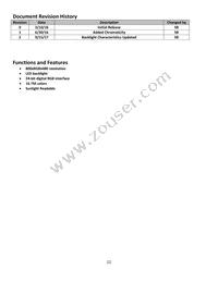 NHD-7.0-800480EF-ASXN# Datasheet Page 2