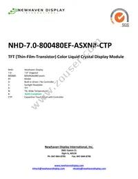 NHD-7.0-800480EF-ASXN#-CTP Datasheet Cover