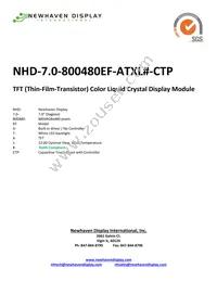NHD-7.0-800480EF-ATXL#-CTP Datasheet Cover
