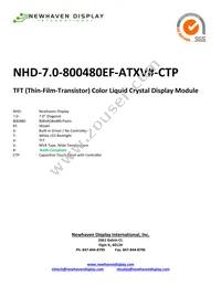 NHD-7.0-800480EF-ATXV#-CTP Datasheet Cover
