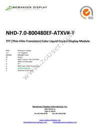 NHD-7.0-800480EF-ATXV#-T Datasheet Cover