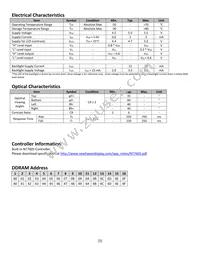 NHD-C0216AZ-FSW-GBW Datasheet Page 5