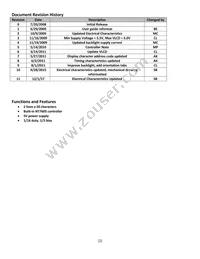 NHD-C0220AZ-FSW-FTW Datasheet Page 2