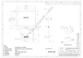 NHD-C128128BZ-FSW-GBW Datasheet Page 3