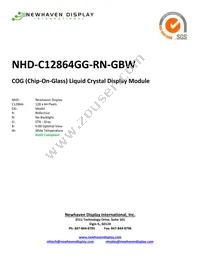 NHD-C12864GG-RN-GBW Datasheet Cover