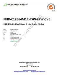 NHD-C12864M1R-FSW-FTW-3V6 Cover