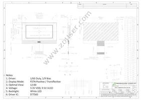 NHD-C12864M1R-FSW-FTW-3V6 Datasheet Page 3