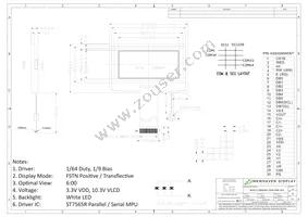 NHD-C12864WC-FSW-FBW-3V3 Datasheet Page 3