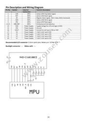 NHD-C160100CZ-RN-FBW Datasheet Page 4