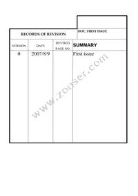 NHD-TS-12864CRNA# Datasheet Page 2