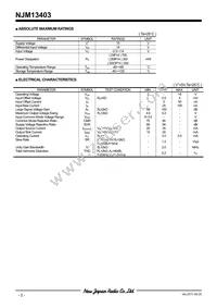 NJM13403M Datasheet Page 2