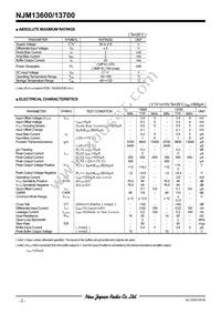 NJM13700M Datasheet Page 2