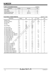 NJM2229M-TE2 Datasheet Page 2