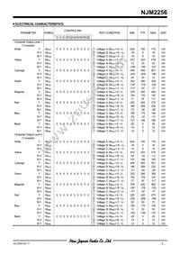 NJM2256M Datasheet Page 7