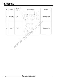 NJM2519AM Datasheet Page 6