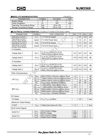 NJM2568V-TE1 Datasheet Page 2