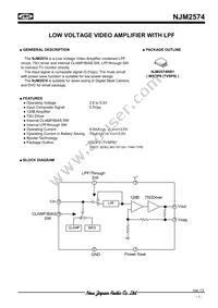 NJM2574RB1-TE1 Datasheet Cover