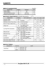 NJM2575F1-TE1 Datasheet Page 2