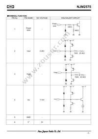 NJM2575F1-TE1 Datasheet Page 5