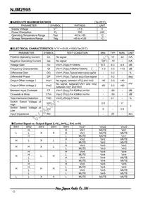 NJM2595M# Datasheet Page 2