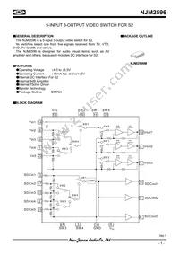 NJM2596M# Datasheet Cover