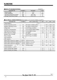 NJM2596M# Datasheet Page 2