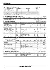 NJM2711F-TE1 Datasheet Page 2