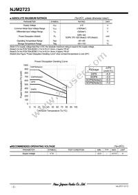 NJM2723E-TE1 Datasheet Page 2
