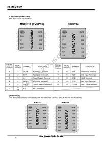 NJM2752V-TE1 Datasheet Page 2