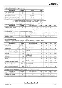 NJM2783V-TE1 Datasheet Page 3