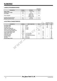 NJM2902M Datasheet Page 2